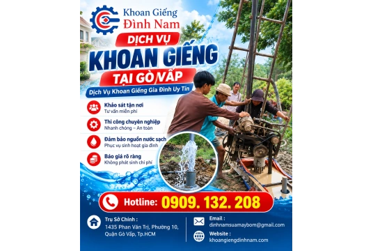 Dịch Vụ Khoan Giếng Tại Gò Vấp Chuyên Nghiệp, Giá Hợp Lý
