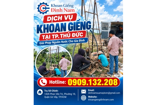 Khoan Giếng Tại TP. Thủ Đức – Tư Vấn Thi Công Theo Nhu Cầu