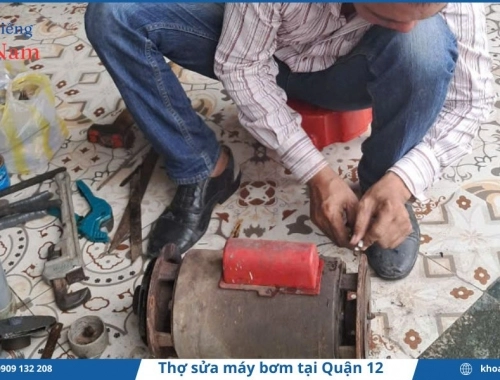 Dịch vụ thợ sửa máy bơm tại quận 12