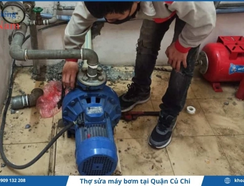  Dịch vụ thợ sửa máy bơm tại Củ Chi